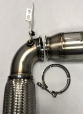 Evolution Racewerks Sports Series 4" Thermal Coated Black Finish 200 CEL Race DownPipes Full Kit BMW US Spec xDrive B46 | B48 AWD 2015+                                     - BM-EXH021TBXCAT - Image 4