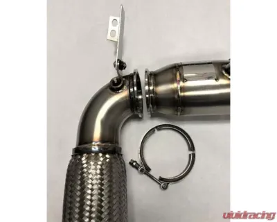 Evolution Racewerks Sports Series 4" Thermal Coated Black Finish 200 CEL Race DownPipes Full Kit BMW US Spec xDrive B46 | B48 AWD 2015+ - BM-EXH021TBXCAT