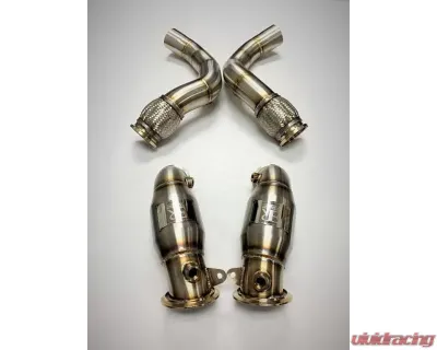 Evolution Racewerks Sports Series High Flow Catted Downpipe BMW F9X M5 | M8 2017+ - BM-EXH022CAT