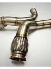 Evolution Racewerks Sports Series Thermal Coated Black Finish 200 Cell Race DownPipes Full w/ OPF BMW EU Spec X5M | X6M S63M 2020+                                     - BM-EXH026TBCAT-OPF - Image 4