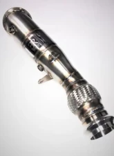 Evolution Racewerks Sports Series 4" Brush Finish 200 CEL Race Downpipes Toyota Supra 2.0 US Spec B46 2020-2024                                     - TO-EXH002SCAT - Image 4