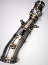 Evolution Racewerks Sports Series 4" Brush Finish 200 CEL Race Downpipes Toyota Supra 2.0 US Spec B46 2020-2024                                     - TO-EXH002SCAT - Image 2