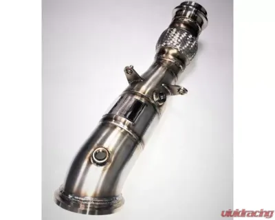 Evolution Racewerks Sports Series 4" Brush Finish 200 CEL Race Downpipes Toyota Supra 2.0 US Spec B46 2020-2024 - TO-EXH002SCAT