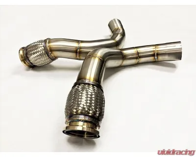 Evolution Racewerks Catted Primary Downpipe Brushed Finish BMW X5 | X6 | X7 M60i N63 2024+ - BM-EXH033SCAT-PRIM