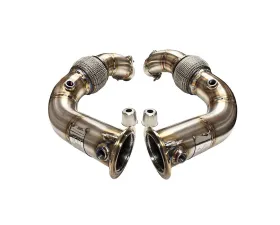 Evolution Racewerks Brushed Finish Cattless Primary Downpipe