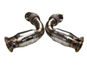 Evolution Racewerks Polish Finish Catted Primary Downpipe