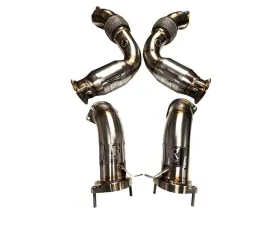 Evolution Racewerks Brushed Finish Catted Downpipes Full Kit