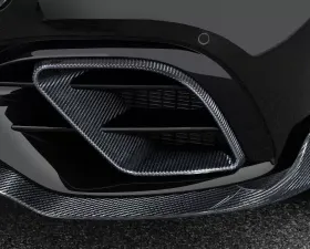 Brabus Front Bumper Inserts Glossy Carbon Fiber Mercedes-Benz AMG E63S 2021