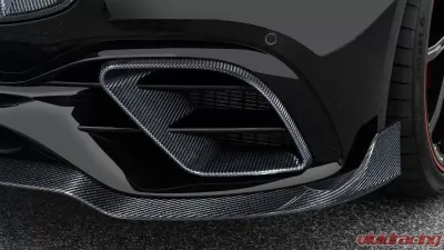 Brabus Front Bumper Inserts Glossy Carbon Fiber Mercedes-Benz AMG E63S 2021 - 213-275-00