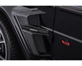 BRABUS Glossy Carbon Fiber Fender Inserts for Widestar Kit (Set of 4x) Mercedes-Benz G63 AMG W463A G-Class 2018-2022