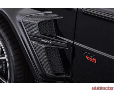 BRABUS Glossy Carbon Fiber Fender Inserts for Widestar Kit (Set of 4x) Mercedes-Benz G63 AMG W463A G-Class 2018-2022 - 464-234-CG