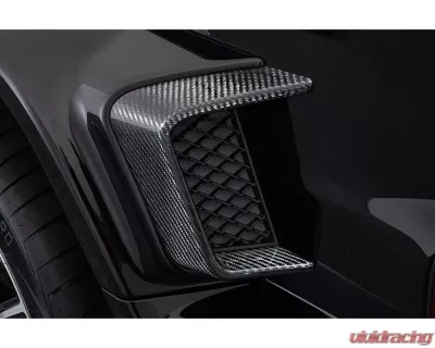 BRABUS Glossy Carbon Fiber Fender Inserts for Widestar Kit (Set of 4x) Mercedes-Benz G63 AMG W463A G-Class 2018-2022 - 464-234-CG