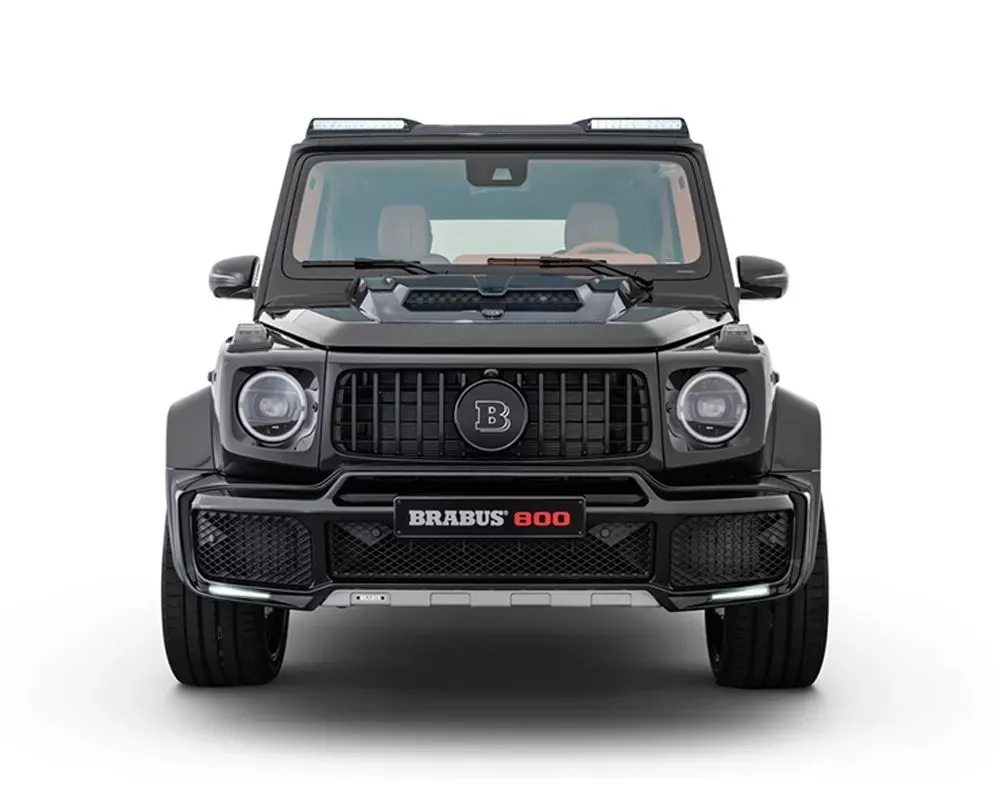 BRABUS Glossy Carbon Fiber Bumper Impact Strips Mercedes-Benz G63 AMG W463A G-Class 2018-2022 - 464-510-00
