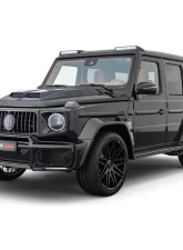 BRABUS Glossy Carbon Fiber Bumper Impact Strips Mercedes-Benz G63 AMG W463A G-Class 2018-2022                                     - 464-510-00 - Image 2