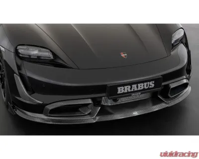 BRABUS Carbon Fiber Front Add On in Gloss Finish Porsche Taycan Turbo S 2020+ - 9TY-230-00
