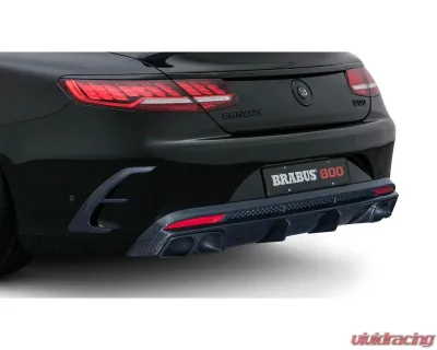 Brabus Carbon Fiber Rear Diffuser Gloss Finish for 2020-2025 Mercedes-Benz S 63 - 223-463-CG