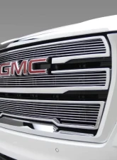 T-Rex Grilles Billet Grille 3Pc Overlay Polished GMC Yukon | Yukon XL 2021                                     - 21173 - Image 5