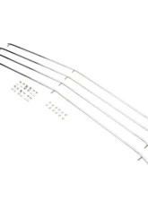 T-Rex Grilles Round Billet Grille Horizontal Round Polished 4 Pc Overlay Chevrolet Silverado 1500?Trailboss RST | LT 2019-2022                                     - 6211232 - Image 6