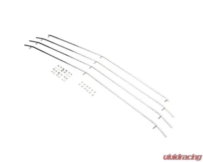 T-Rex Grilles Round Billet Grille Horizontal Round Polished 4 Pc Overlay Chevrolet Silverado 1500?Trailboss RST | LT 2019-2022 - 6211232