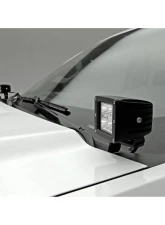 T-Rex Grilles Black Mild Steel Hood Hinge LED Kit w/ (2) 3 inch ZROADZ LED Pod Lights GMC Sierra 2500HD | 3500HD 2020-2023                                     - Z362381-KIT2 - Image 4