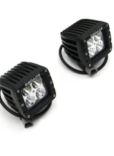 T-Rex Grilles Black Mild Steel Hood Hinge LED Kit w/ (2) 3 inch ZROADZ LED Pod Lights GMC Sierra 2500HD | 3500HD 2020-2023                                     - Z362381-KIT2 - Image 3