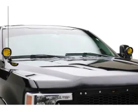 T-Rex Grilles Ditch Light Mounting Bracket Kit w/ 4-inch Amber LED Light Pods Ford Superduty F-250 | F-350 | F-450 | F-550 2023-2025