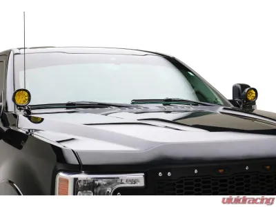 T-Rex Grilles Ditch Light Mounting Bracket Kit w/ 4-inch Amber LED Light Pods Ford Superduty F-250 | F-350 | F-450 | F-550 2023-2025 - Z365971-KIT2A