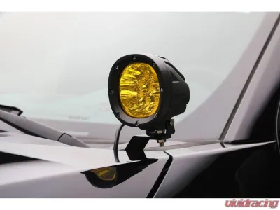 T-Rex Grilles Ditch Light Mounting Bracket Kit w/ 4-inch Amber LED Light Pods Ford Superduty F-250 | F-350 | F-450 | F-550 2023-2025 - Z365971-KIT2A