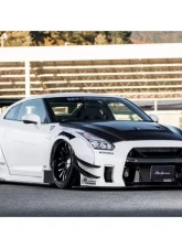 Liberty Walk Carbon Fiber Type 2 Hood Nissan GT-R R35                                     - LBW-GTR2-Hood-CFRP - Image 4