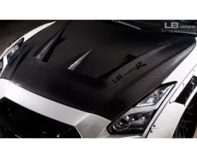 Liberty Walk Carbon Fiber Type 2 Hood Nissan GT-R R35
