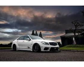 Liberty Walk Complete Body Kit w/ Carbon Fiber Wing FRP Mercedes-Benz W204 C63 2008-2014
