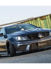 Liberty Walk Complete Body Kit w/ Carbon Fiber Wing FRP Mercedes-Benz W204 C63 2008-2014                                     - LB-W204C-FRP-CFRPWing - Image 2
