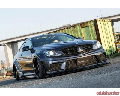 Liberty Walk Complete Body Kit w/ Carbon Fiber Wing FRP Mercedes-Benz W204 C63 2008-2014 - LB-W204C-FRP-CFRPWing