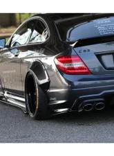 Liberty Walk Complete Body Kit w/ Carbon Fiber Wing FRP Mercedes-Benz W204 C63 2008-2014                                     - LB-W204C-FRP-CFRPWing - Image 7