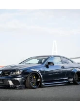 Liberty Walk Complete Body Kit w/ Carbon Fiber Wing FRP Mercedes-Benz W204 C63 2008-2014                                     - LB-W204C-FRP-CFRPWing - Image 8
