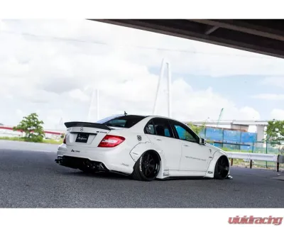 Liberty Walk Complete Body Kit w/ Carbon Fiber Wing FRP Mercedes-Benz W204 C63 2008-2014 - LB-W204C-FRP-CFRPWing