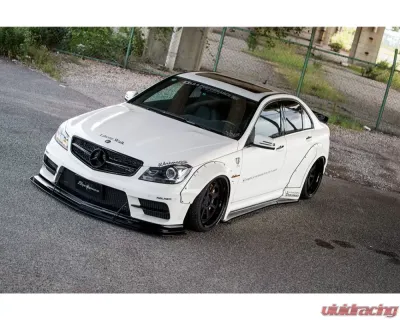 Liberty Walk Complete Body Kit w/ Carbon Fiber Wing FRP Mercedes-Benz W204 C63 2008-2014 - LB-W204C-FRP-CFRPWing