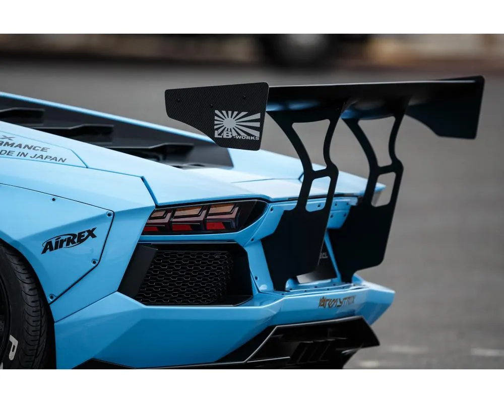 LIberty Walk Rear Wing Version 2 Dry Carbon Lamborghini Aventador 2012-2015 - LW-Aventador-0022