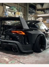 Liberty Works Rear Diffuser & Rear Side Fin Toyota Supra A90 2020+                                     - LB-A90-FRP-RDRSF - Image 2