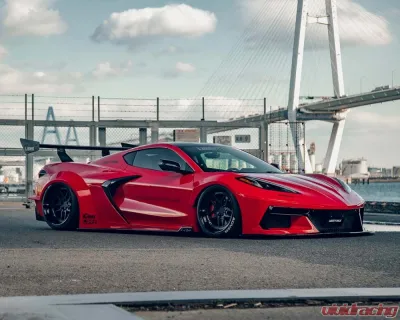 Liberty Works Complete Body Kit FRP Chevrolet Corvette Stingray C8 2020+ - LBW-C8Corvette-FRP-WB-01