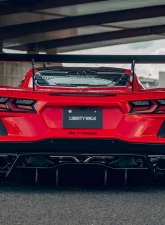 Liberty Walk FRP Rear Wing Chevrolet Corvette Stingray C8 2020+                                     - LBW-C8Corvette-FRP-RW - Image 2