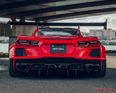 Liberty Walk FRP Rear Wing Chevrolet Corvette Stingray C8 2020+ - LBW-C8Corvette-FRP-RW