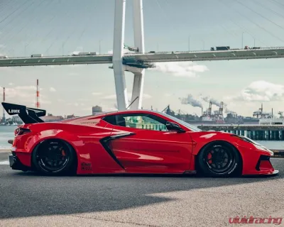 Liberty Walk FRP Rear Wing Chevrolet Corvette Stingray C8 2020+ - LBW-C8Corvette-FRP-RW