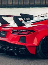 Liberty Walk FRP Rear Wing Chevrolet Corvette Stingray C8 2020+                                     - LBW-C8Corvette-FRP-RW - Image 7