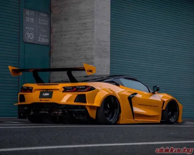 Liberty Walk FRP Rear Wing Chevrolet Corvette Stingray C8 2020+ - LBW-C8Corvette-FRP-RW