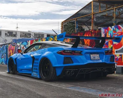 Liberty Walk FRP Rear Wing Chevrolet Corvette Stingray C8 2020+ - LBW-C8Corvette-FRP-RW