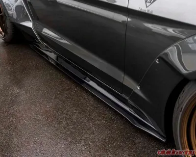 Liberty Walk FRP Side Diffuser Ford Mustang 2015+ - LBW-Mustang-FRP-SD