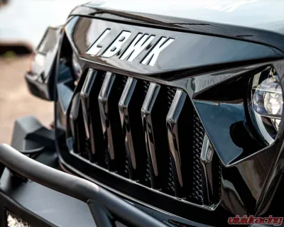 Liberty Works Front Grill FRP Jeep Wrangler JL Unlimited Sahara | Unlimited Rubicon 2018+ - LBW-WranglerJL-FRP-FG