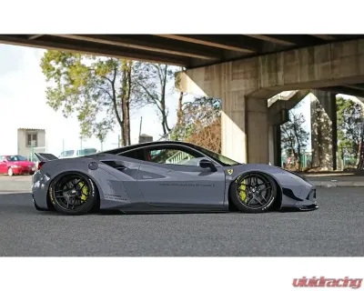 Liberty Walk CFRP Front Diffuser Ferrari 488 2015-2021 - LBW-488-CFRP-FD