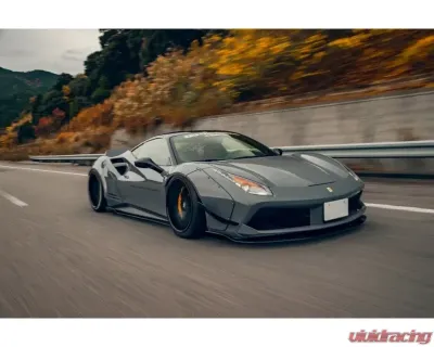Liberty Walk CFRP Front Diffuser Ferrari 488 2015-2021 - LBW-488-CFRP-FD